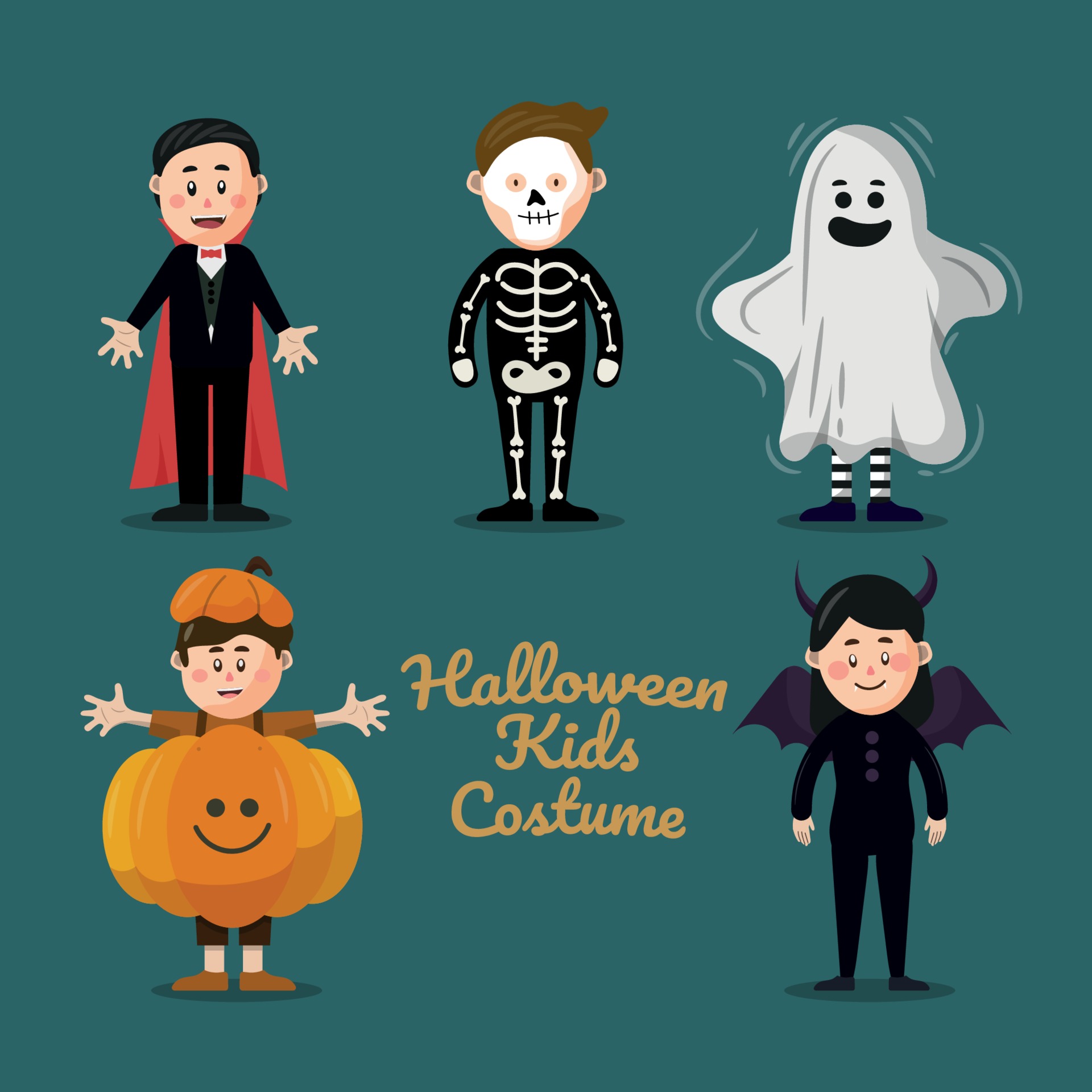 Halloween Costume Party Character 3295047 Vector Art at Vecteezy