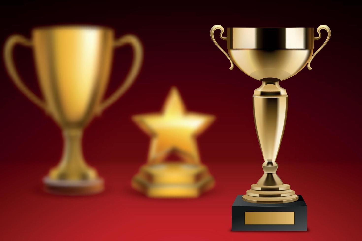 Realistic Awards Background Composition vector