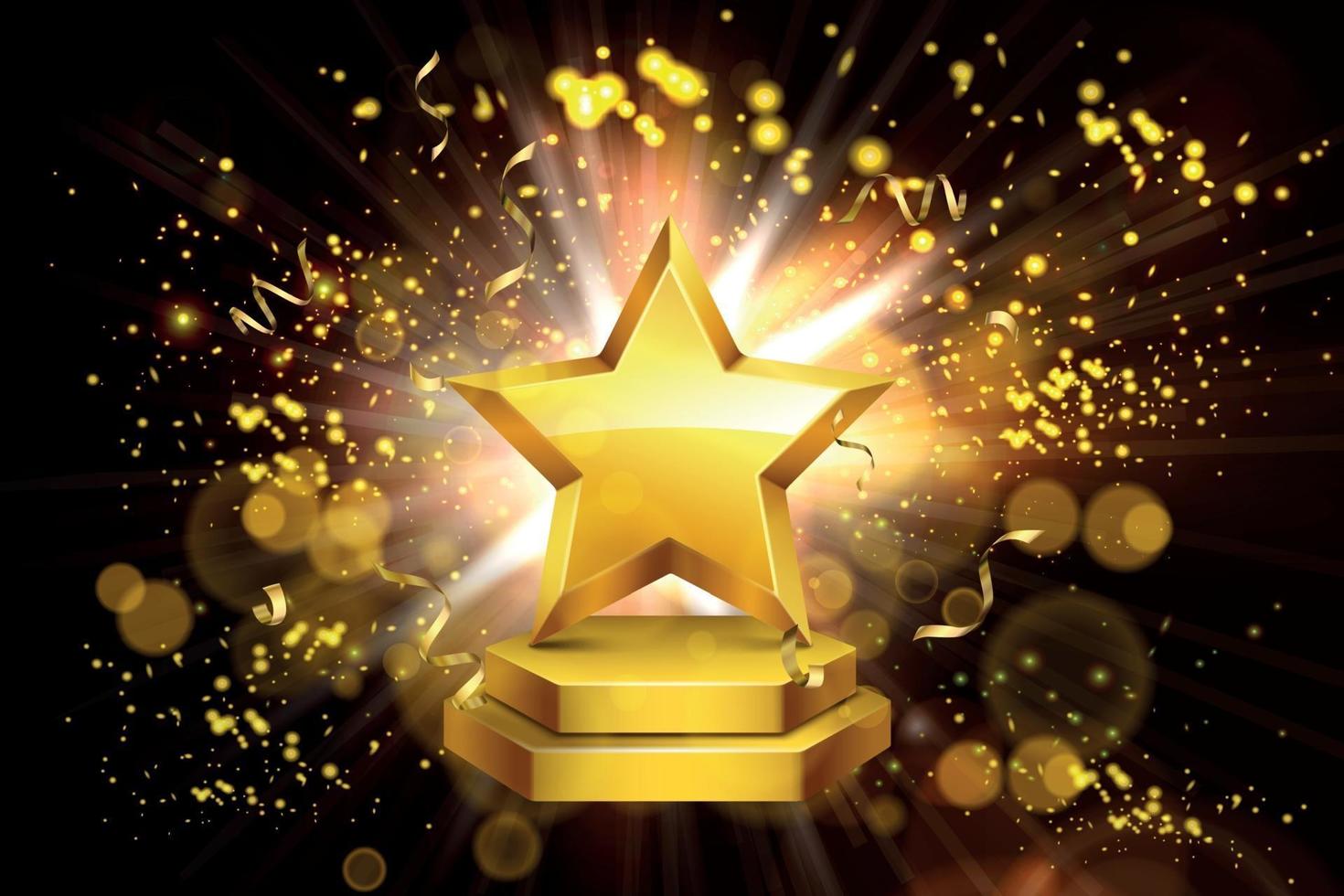 Shining Star Award Background vector