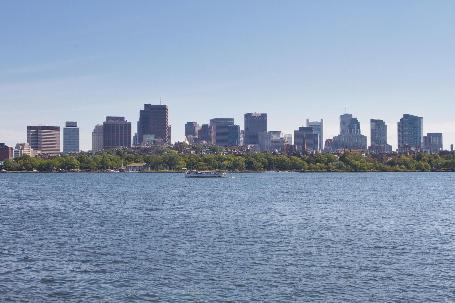 Charles River and Boston skyline photo