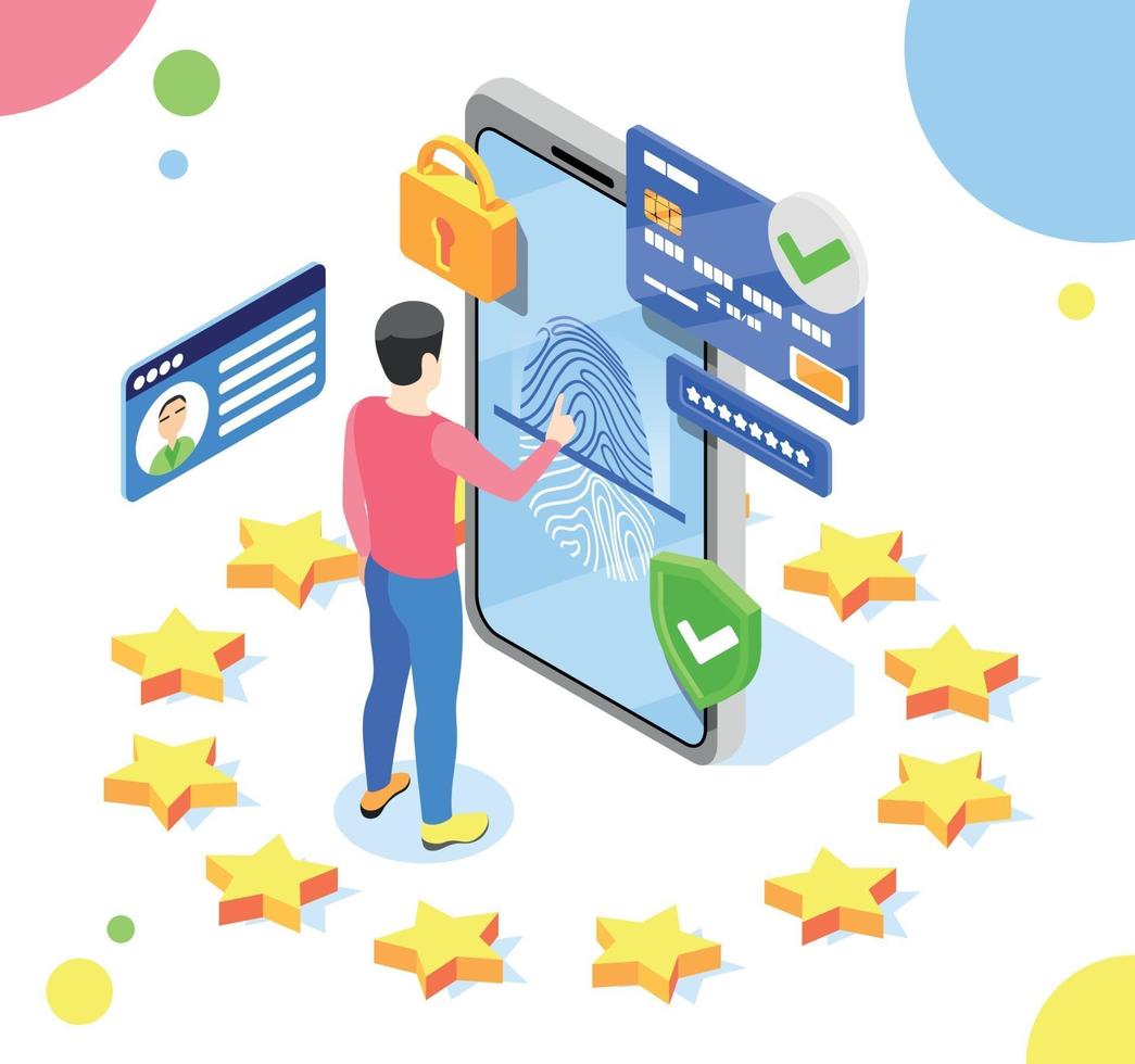 Personal Data GDPR Composition vector