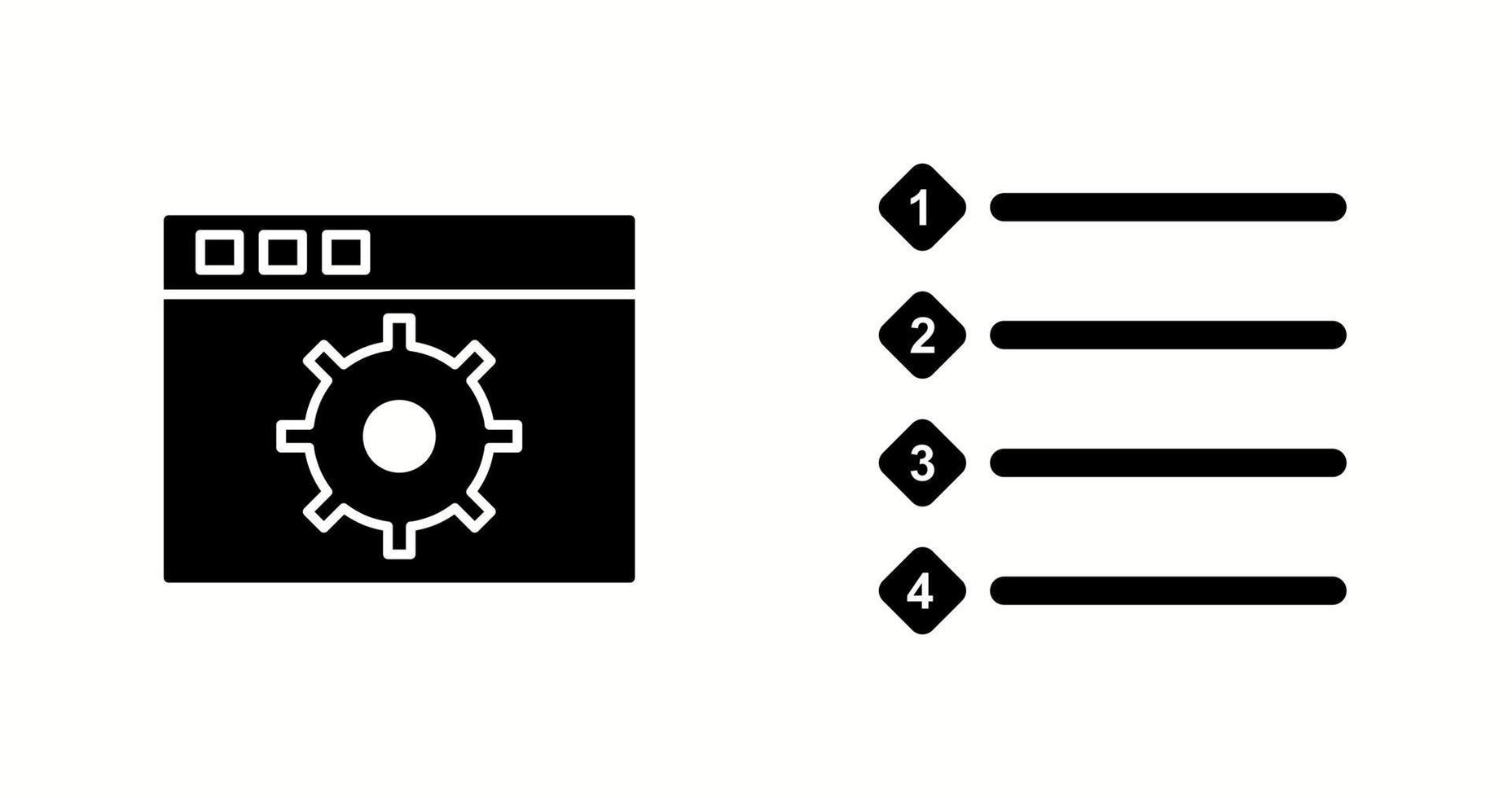 Unique Two Vector Icons Set