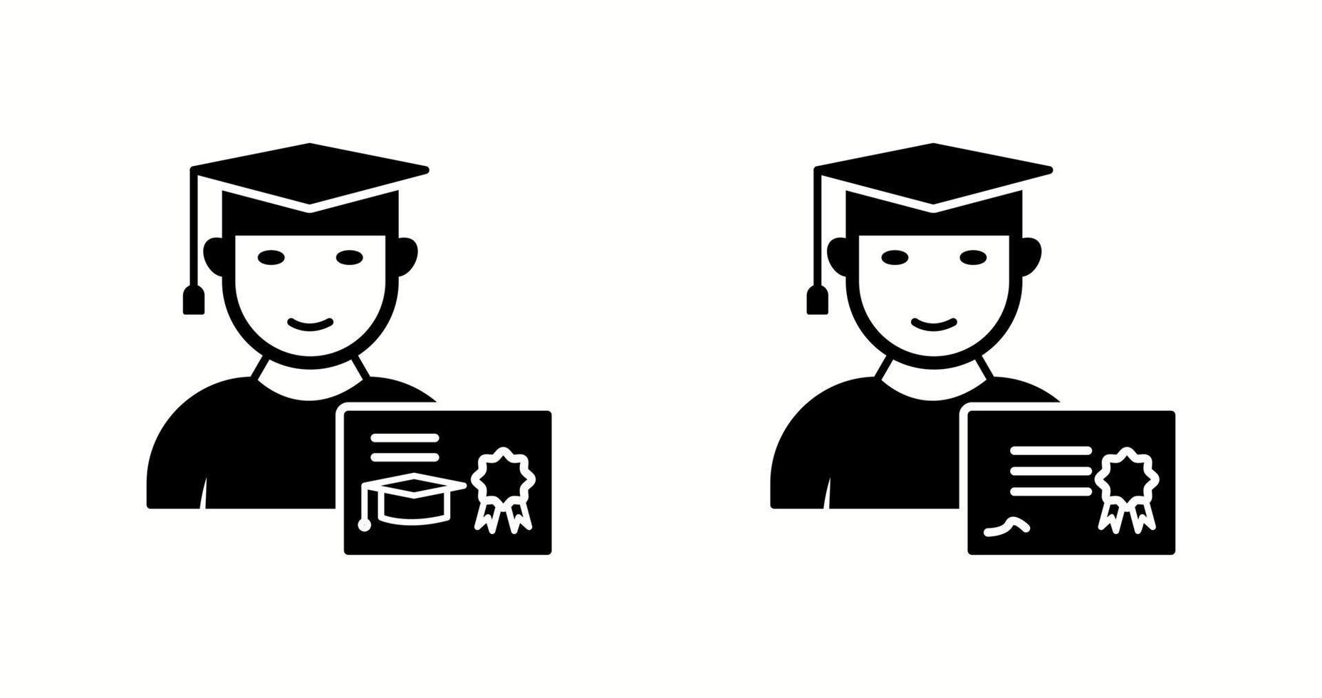 Unique Two Vector Icons Set