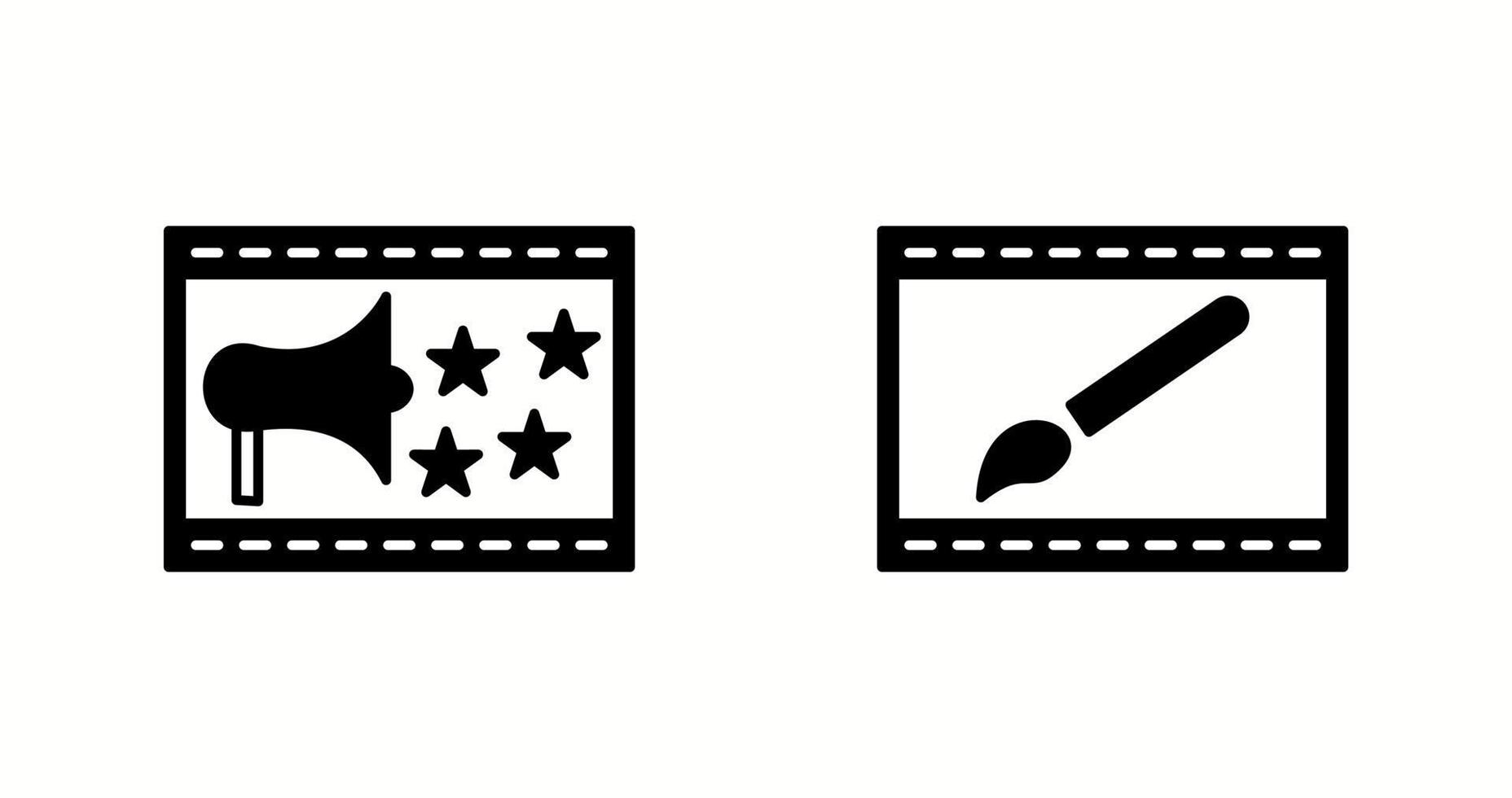 Unique Two Vector Icons Set