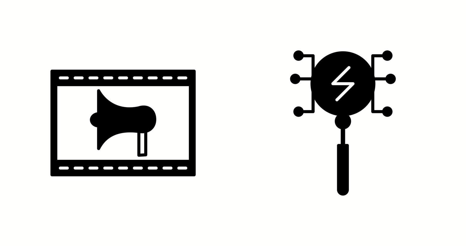Unique Two Vector Icons Set