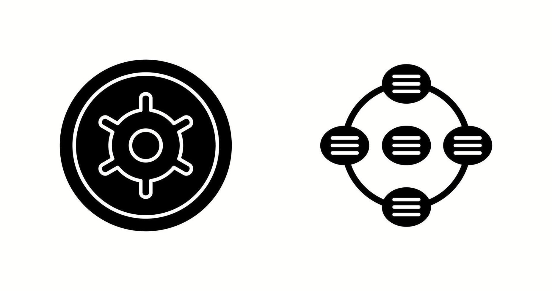 Unique Two Vector Icons Set