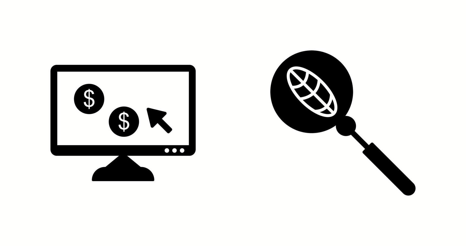 Unique Two Vector Icons Set