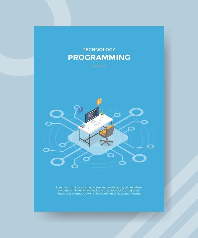 programming concept for template banner and flyer 3296330 Vector Art at ...