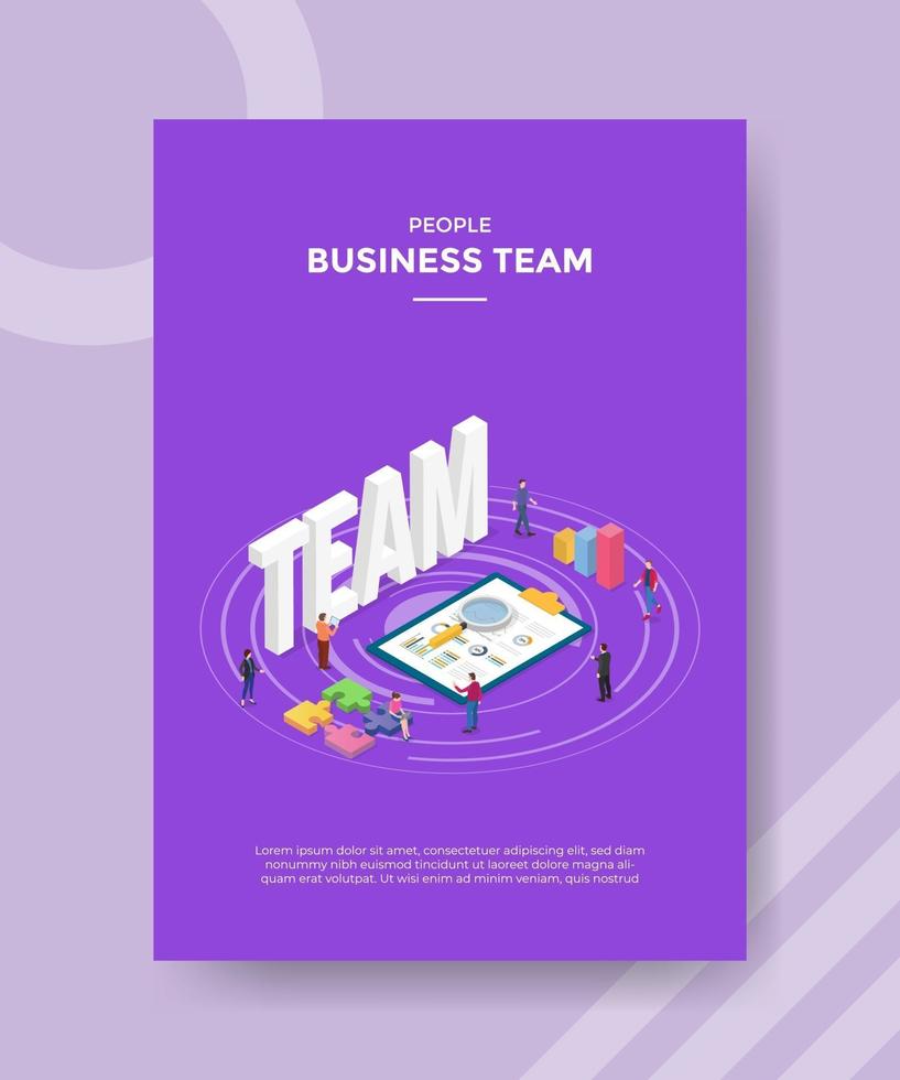 business team concept for template banner and flyer vector