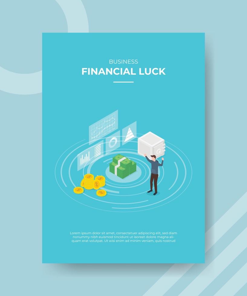 financial luck concept for template banner and flyer vector