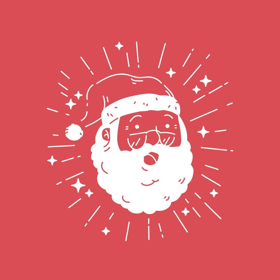 Ilustración de vector de signo de santa claus