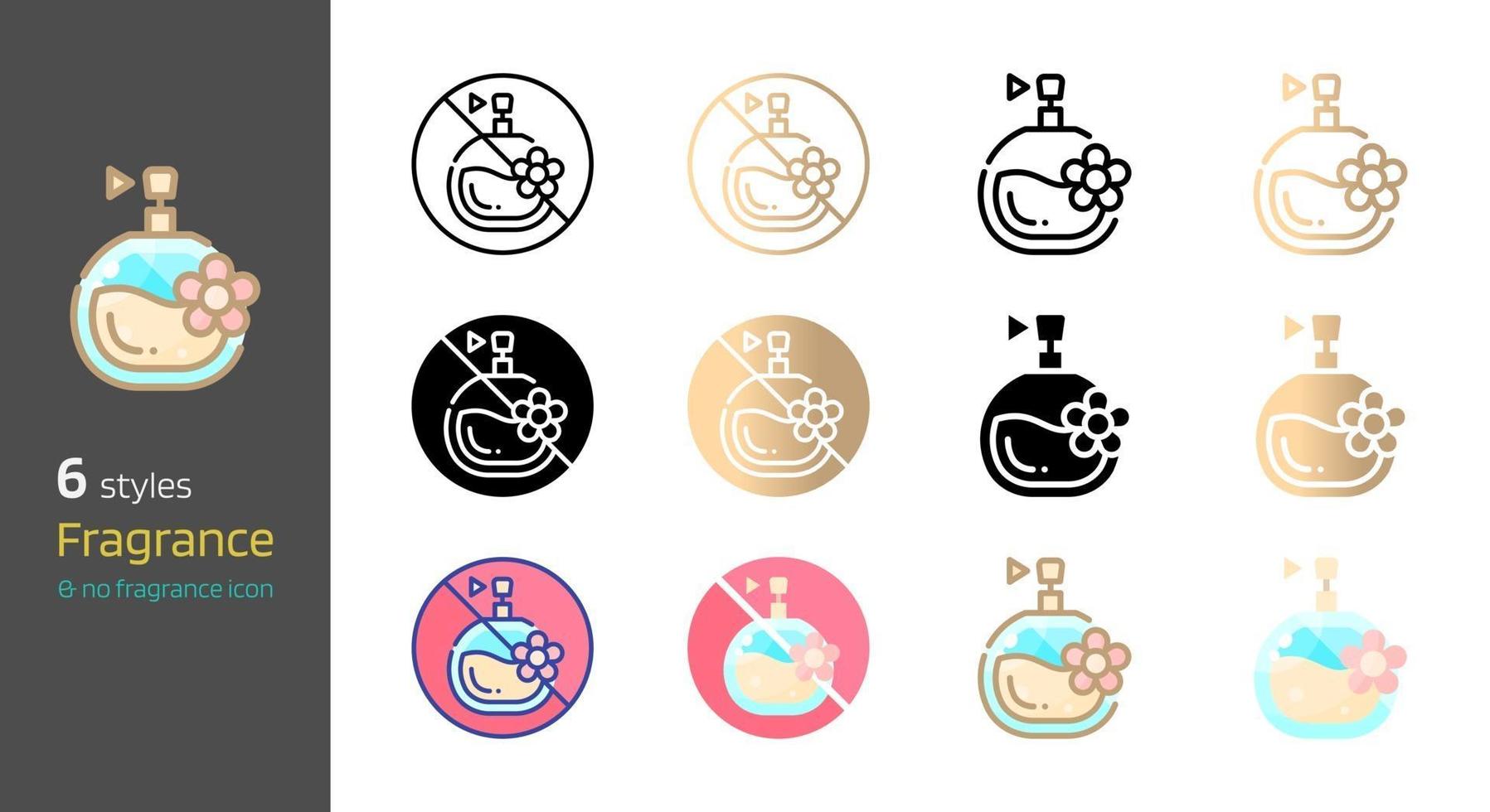 No fragrance icon vector