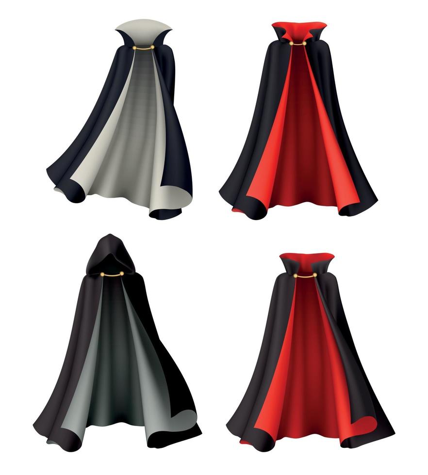 Halloween Gowns Costume Set vector