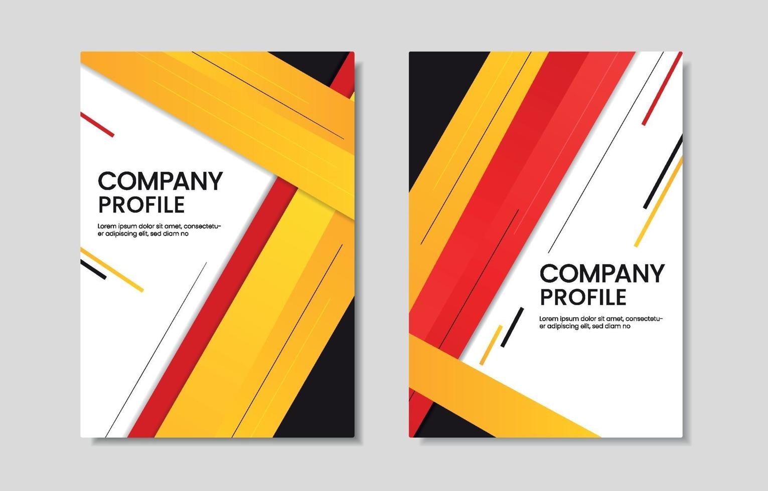 Geometric Company Profile vector