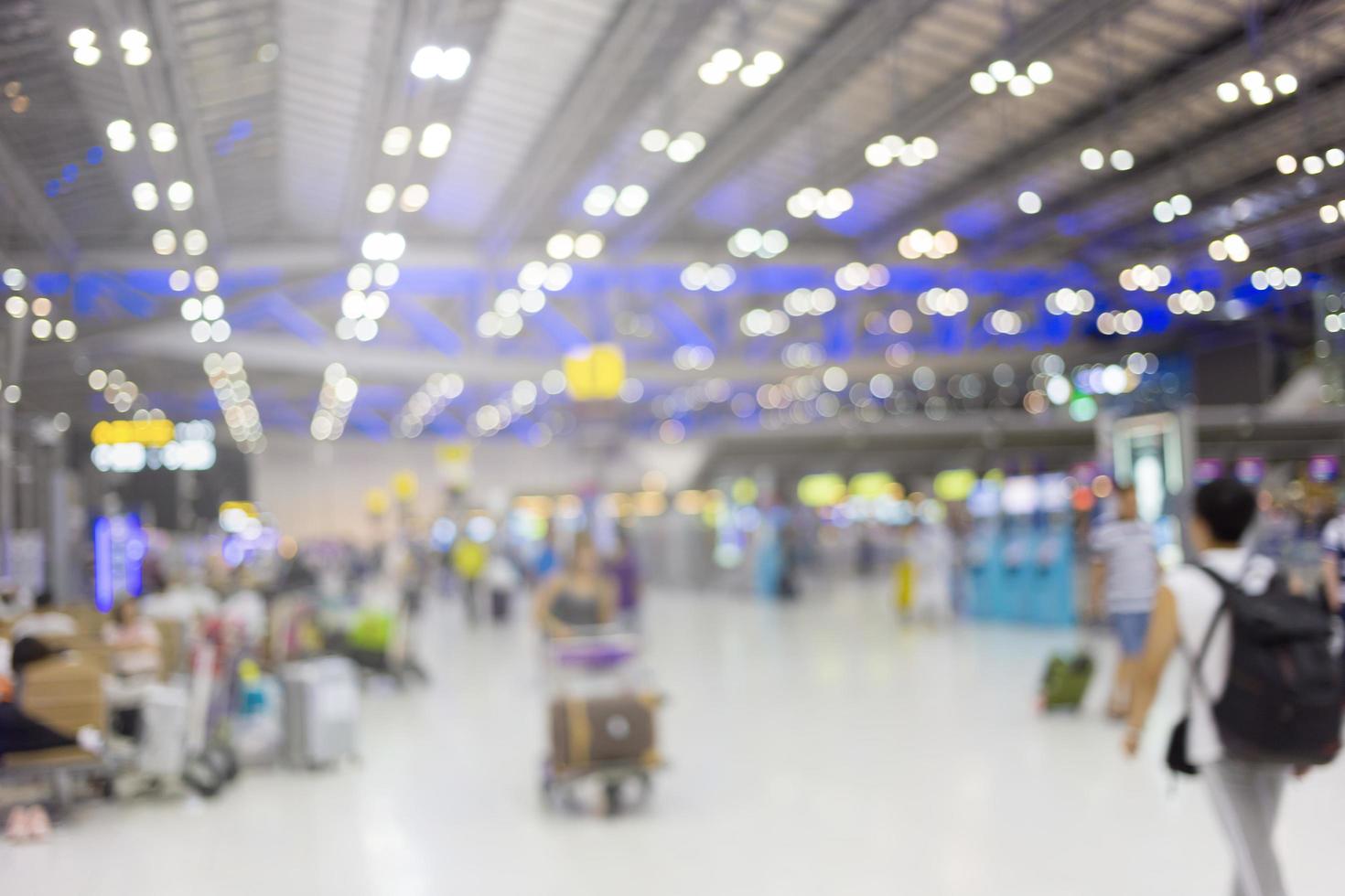 Blurred airport background photo