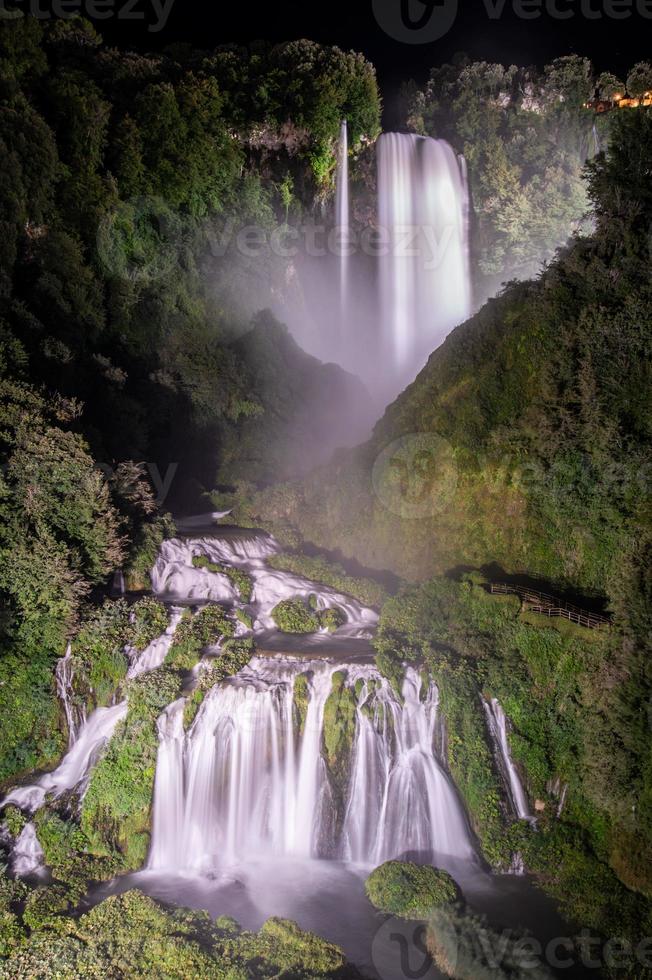 Marmore Falls at night photo