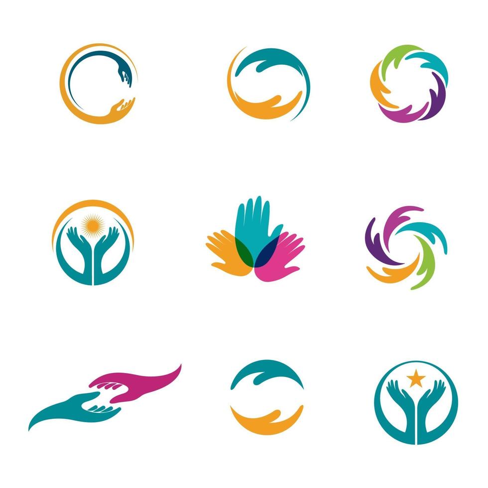 Hand Care icon Template vector