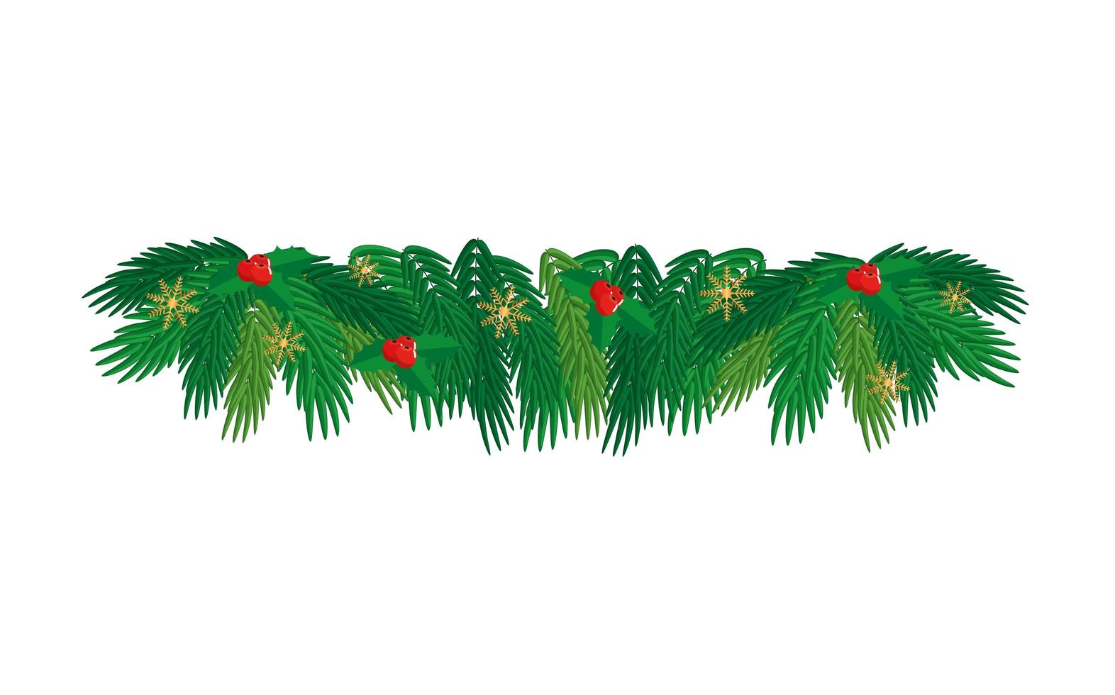 leafs tropicals of christmas with balls vector