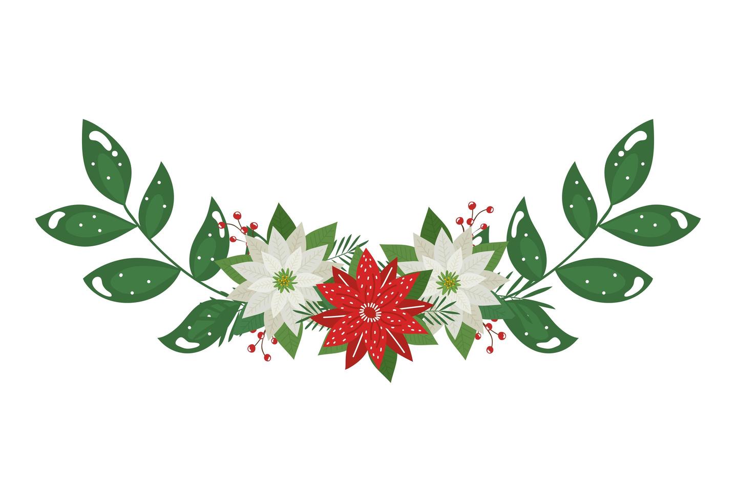 flores navideñas decorativas con ramas y hojas 3298934 Vector en Vecteezy flores navideñas decorativas con ramas y hojas 3298934 Vector en Vecteezy