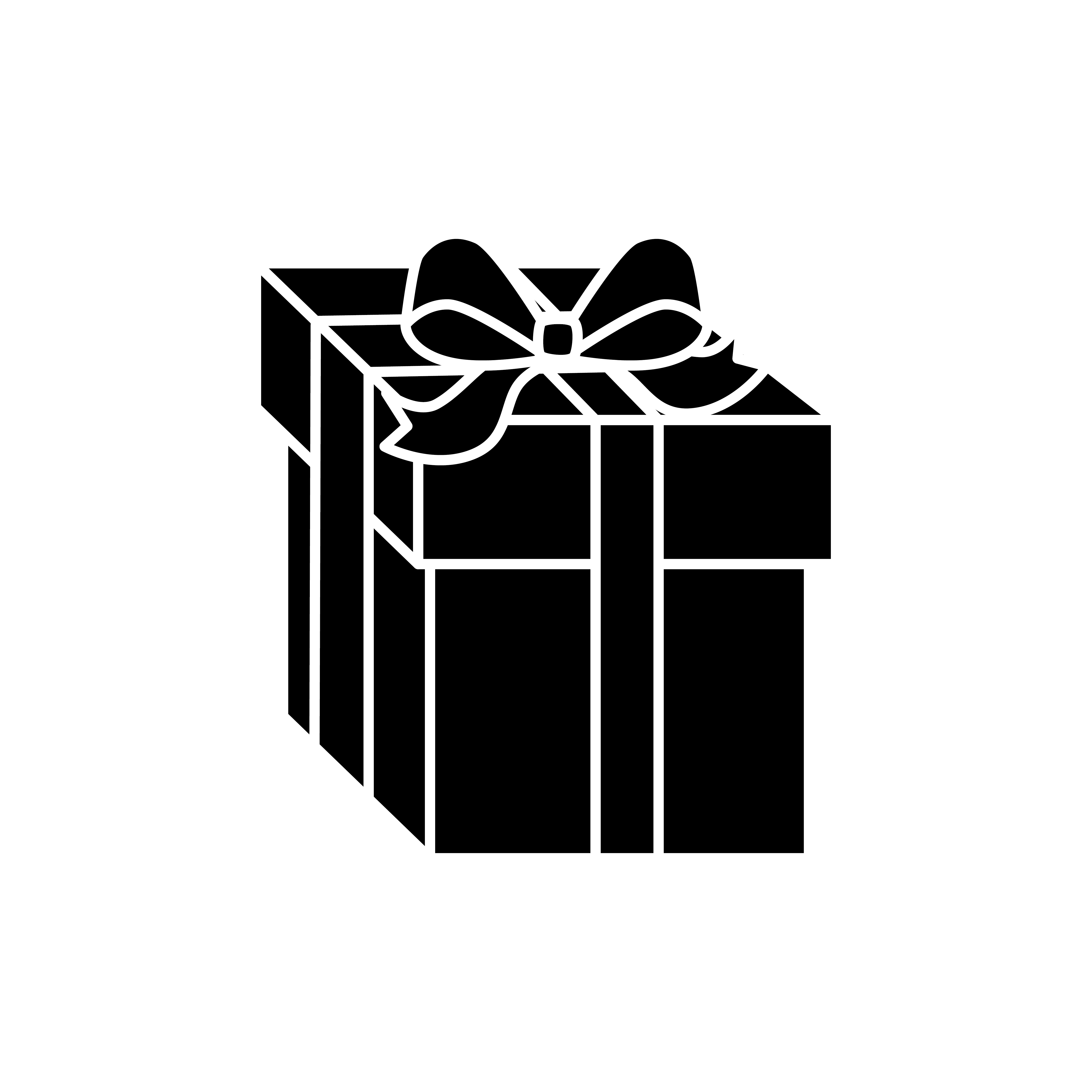 silhouette of gift box present isolated icon 3298998 Vector Art at Vecteezy