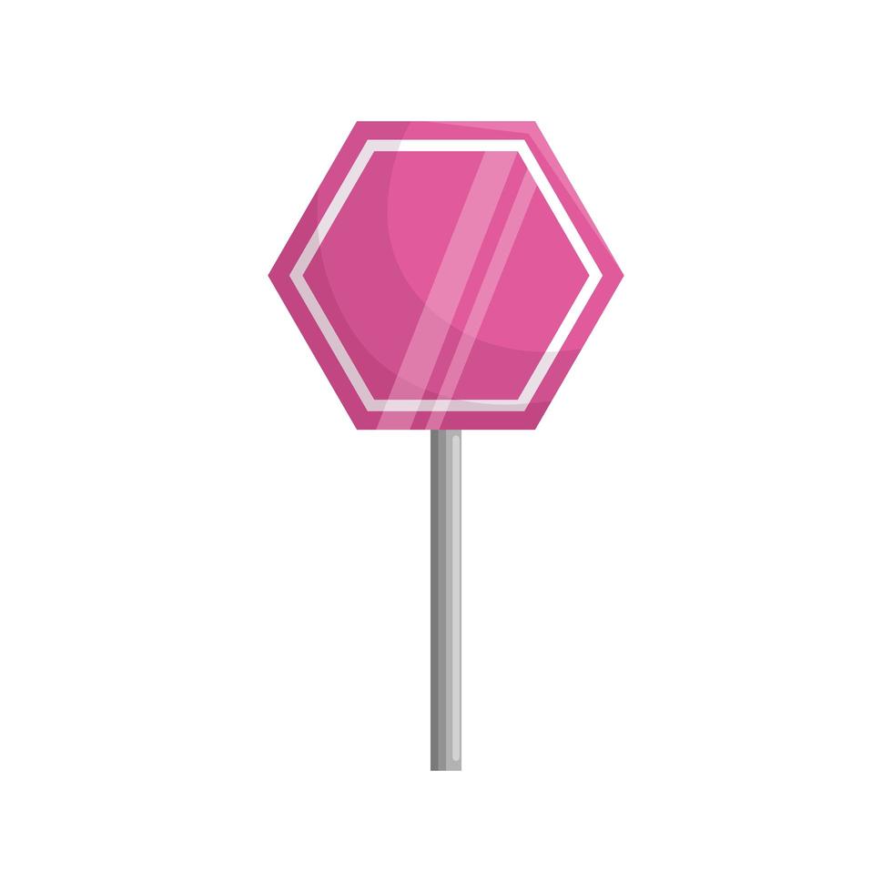 stick signage alert isolated icon vector