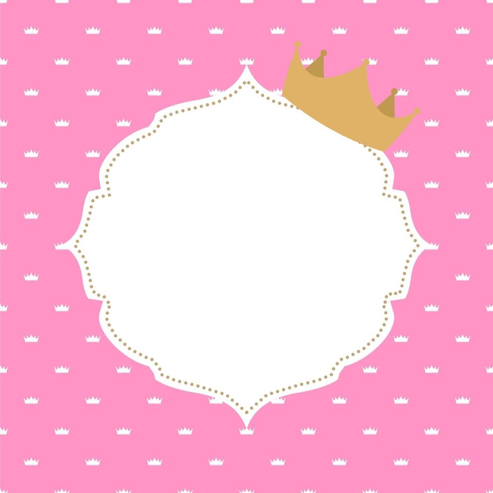 Ilustración de vector de fondo de corona de princesa