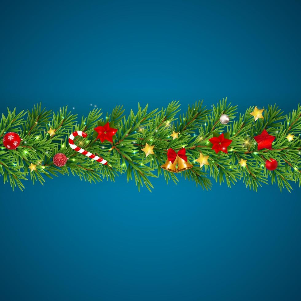 Merry Christmas and New Year Background. Vector Illustration