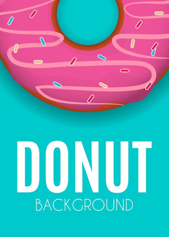 Abstract Donut Background Vector Illustration