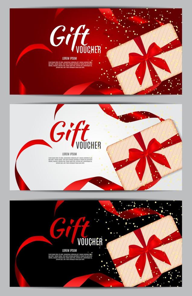 Luxury Members, Gift Card Template for a festive gift card, coupon vector