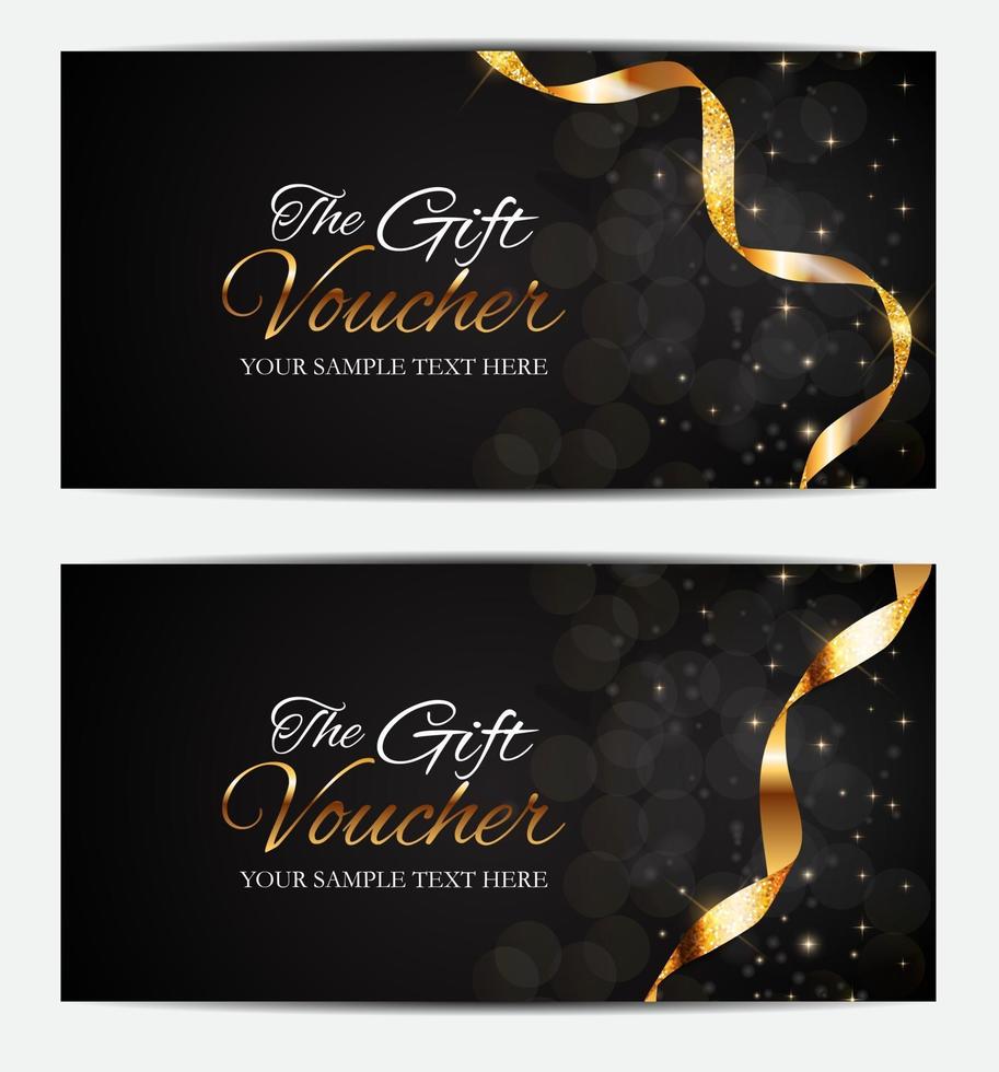 Luxury Members, Gift Card Template for your Business vector