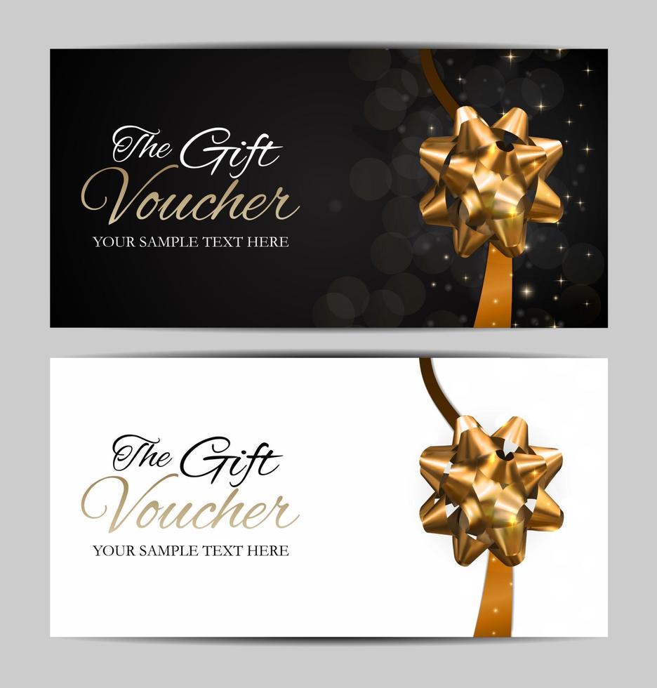 Luxury Members, Gift Card Template for your Business vector