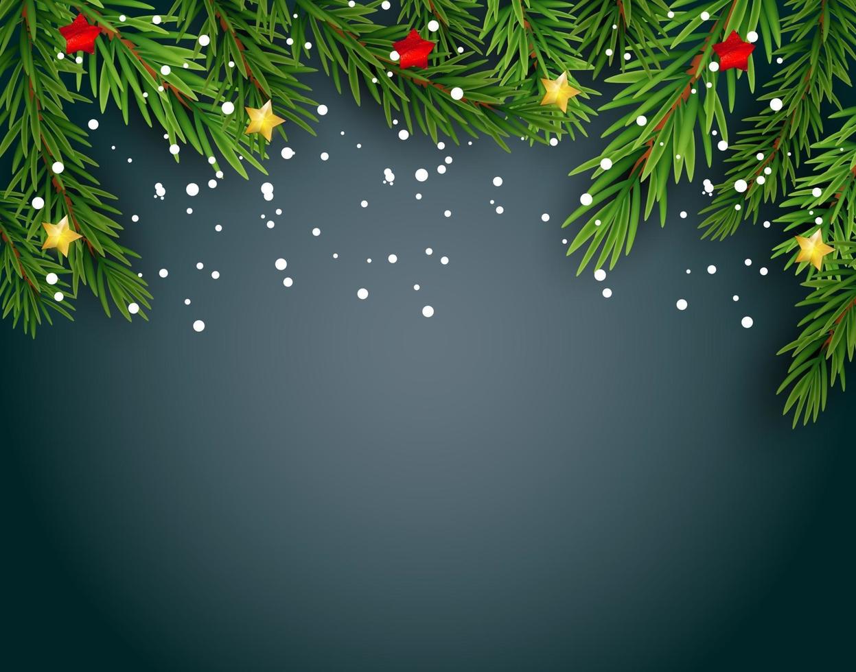 Merry Christmas and New Year Background. Vector Illustration