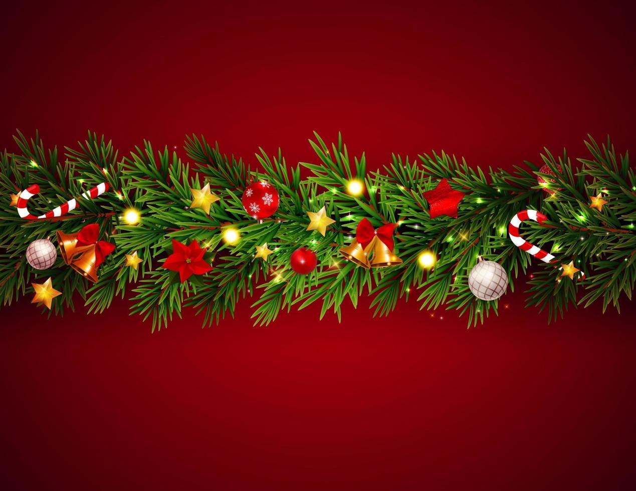 Merry Christmas and New Year Background. Vector Illustration