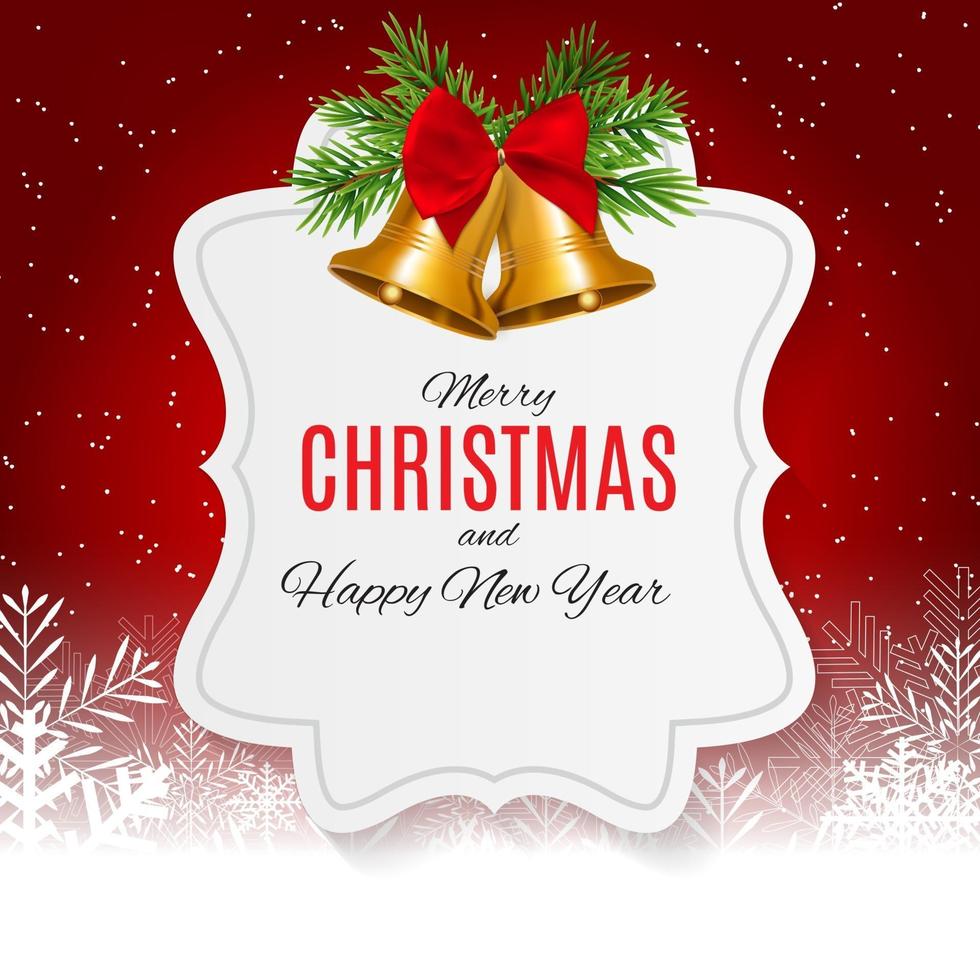 Merry Christmas and New Year Background. Vector Illustration