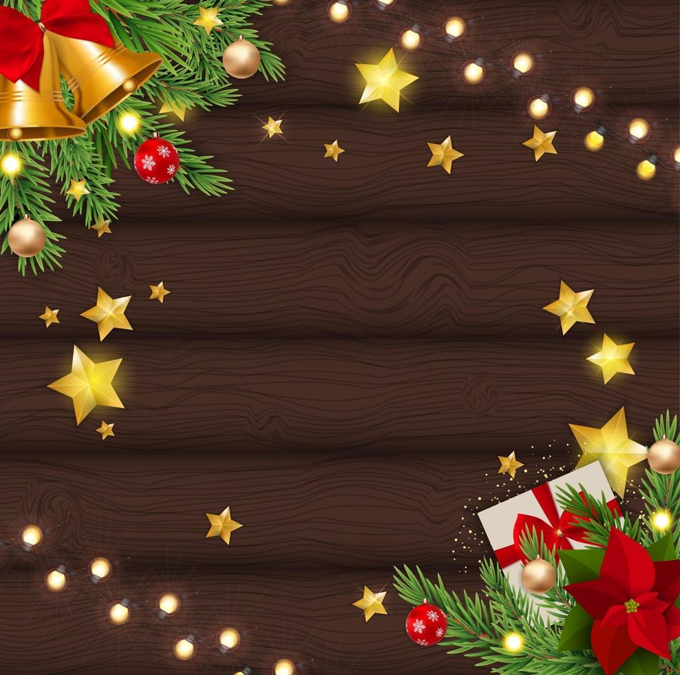 Merry Christmas and New Year Background. Vector Illustration