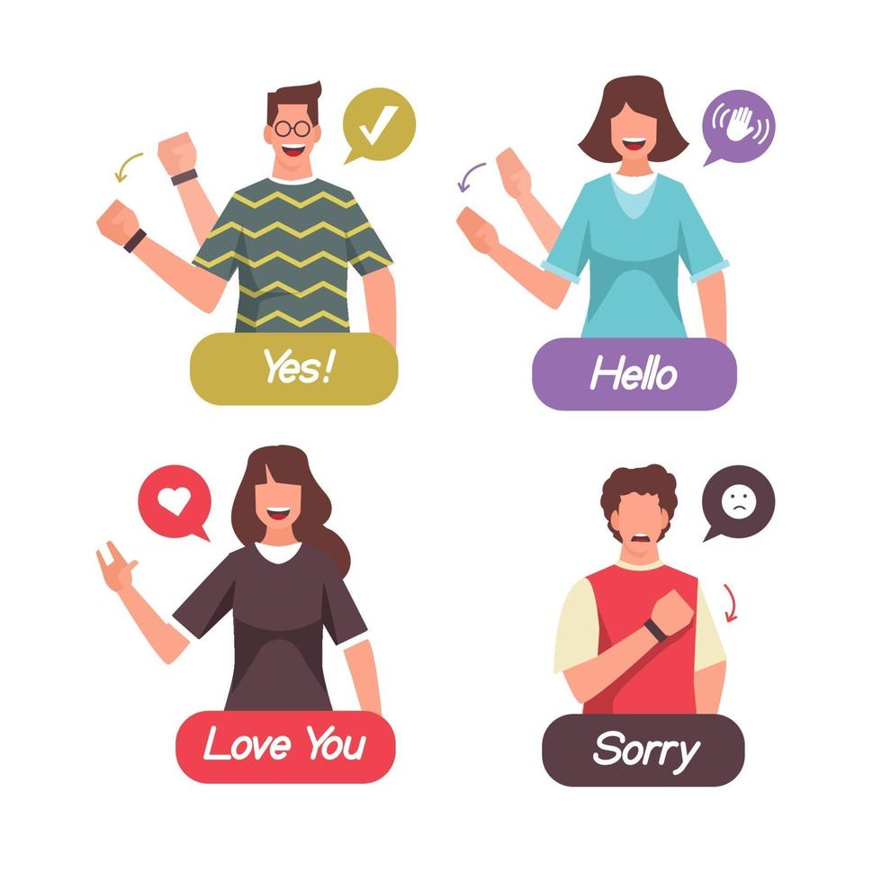 Sign Language Character vector