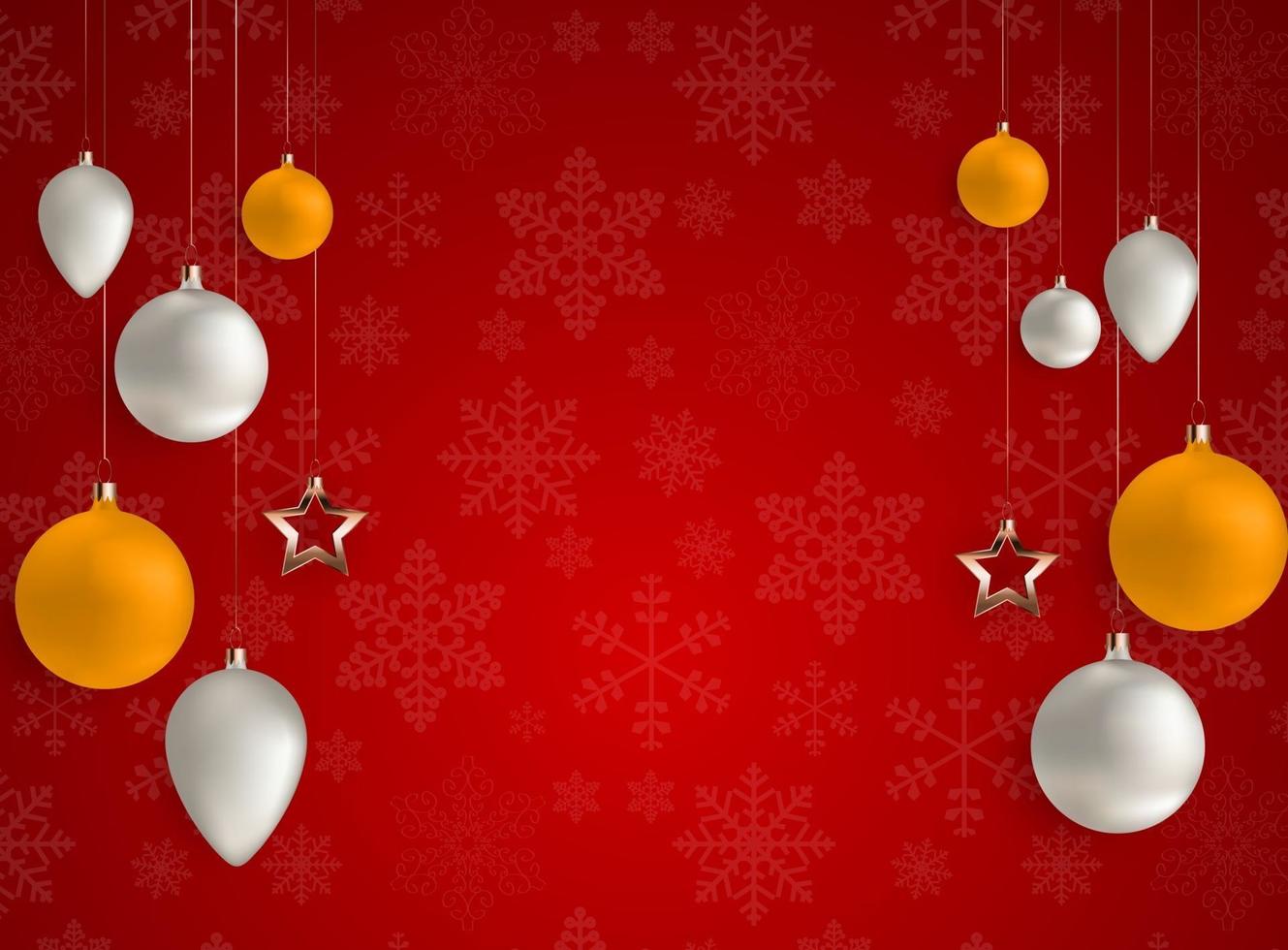 Merry Christmas and New Year Background. Vector Illustration