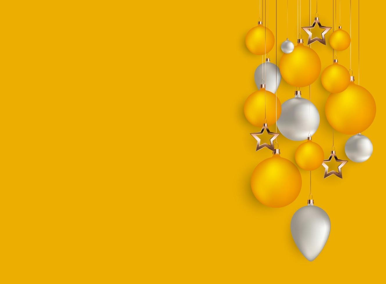 Merry Christmas and New Year Background. Vector Illustration