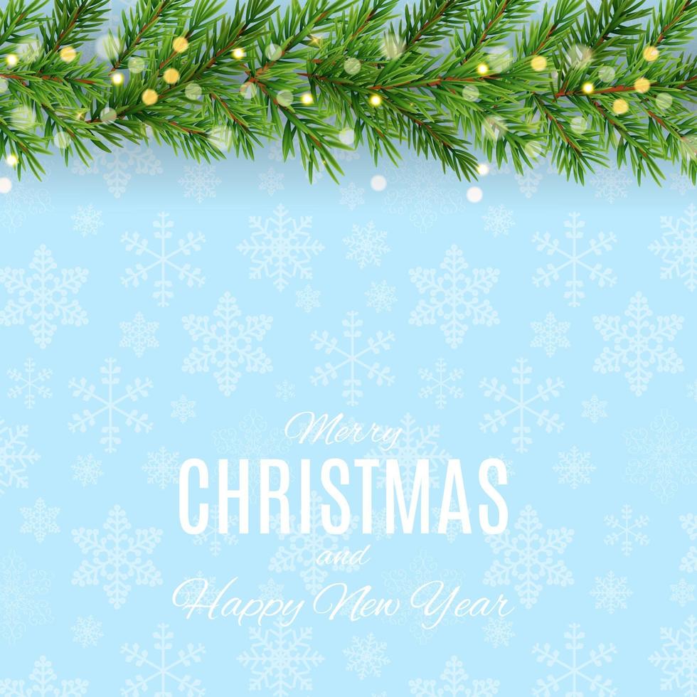 Merry Christmas and New Year Background. Vector Illustration