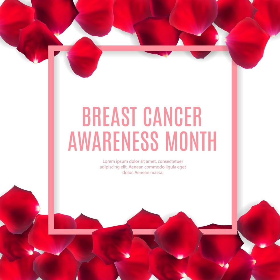 Breast Cancer Awareness Month Pink Ribbon Background vector
