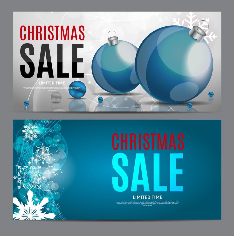 Christmas and New Year Sale Gift Voucher, Discount Coupon Template vector