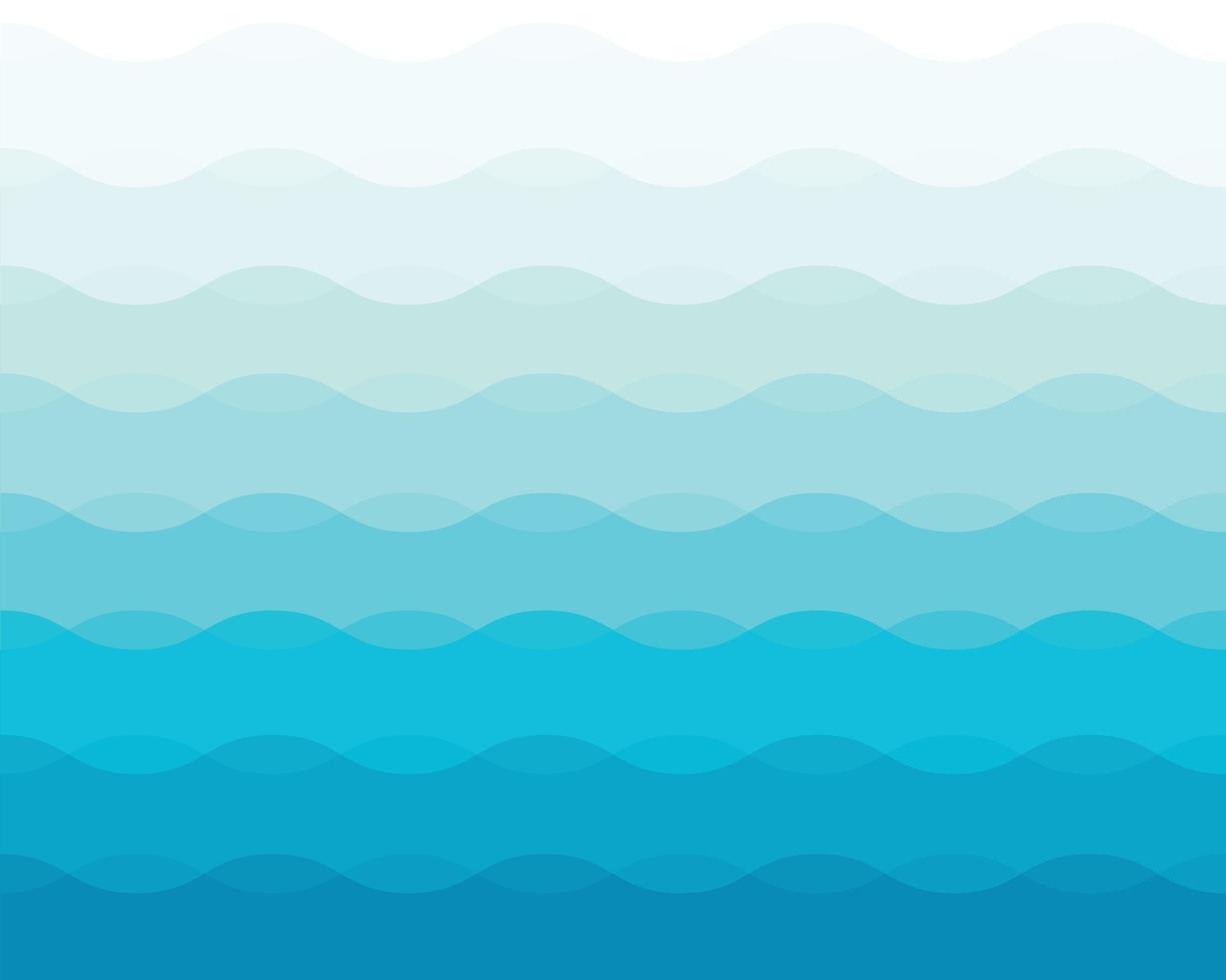 Blue wave ocean layer abstract background vector