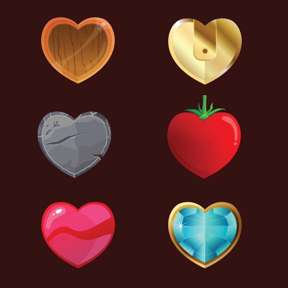 elemento de icono de corazón vector