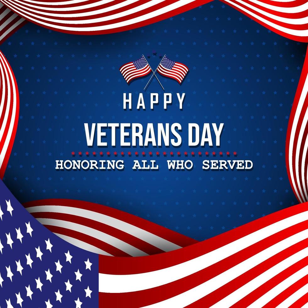 Happy Veterans Day Background vector