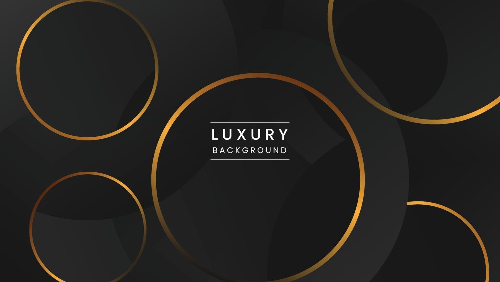 luxury black and gold geometric background vector