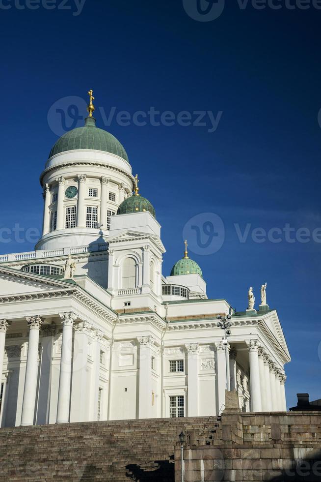 Helsinki city Cathedral landmark in Senate Square Finland photo