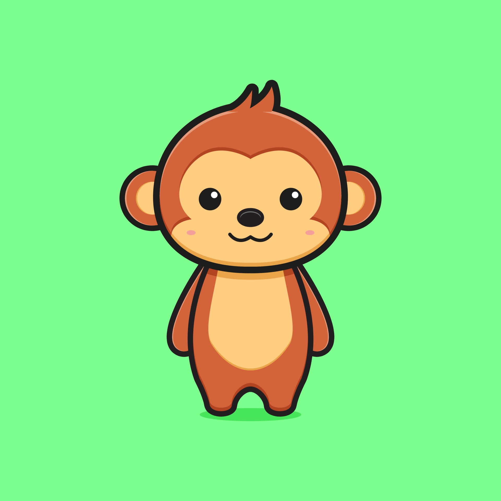 Cute monkey mascot character cartoon icon illustration 3300285 Vector Art at Vecteezy Cute monkey mascot character cartoon icon illustration 3300285 Vector Art at Vecteezy
