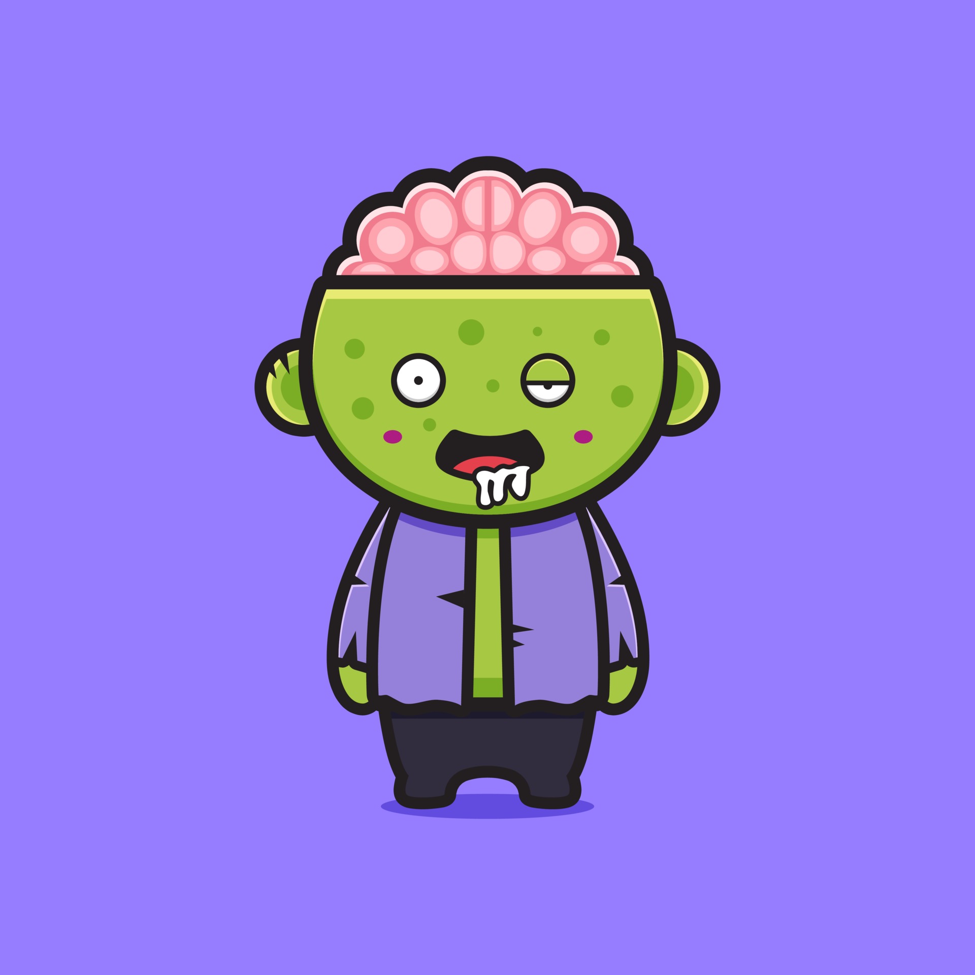 Cute zombie halloween cartoon icon illustration 3300306 Vector Art at Vecteezy Cute zombie halloween cartoon icon illustration 3300306 Vector Art at Vecteezy