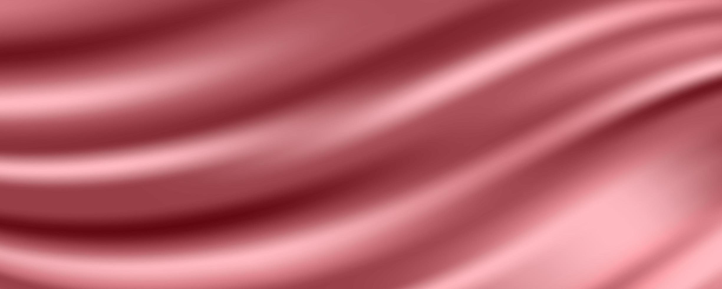 Fondo abstracto de tela de seda de oro rosa, ilustración vectorial vector