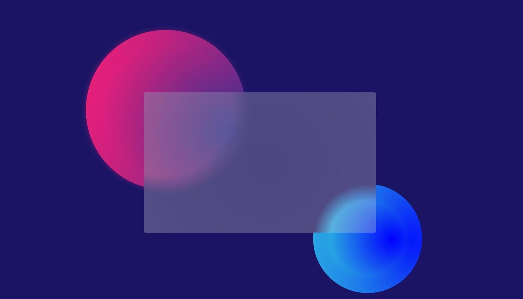 vector design in glass morphism style.